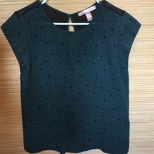 Forever 21 Green Polka Dots Top